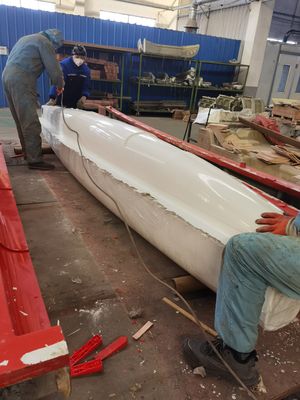Hohe Haltbarkeit Glasfaser Bootsteile Hand Aufstellprozess und einfache Installation