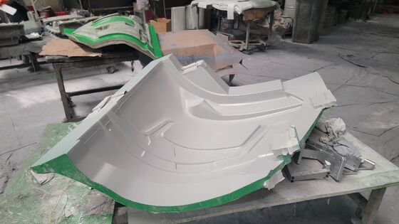 ODM FRP bus body kit for European market Fiberglass composite bus front body shell Custom GRP bus body components for coach builder